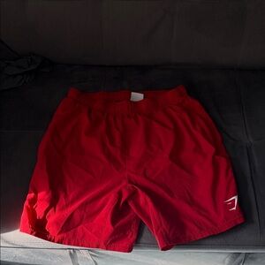 Gymshark Red Athletic Shorts